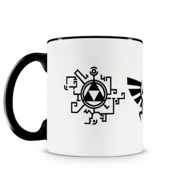 Imagem de Caneca Legend Of Zelda Icones Preta - Starnerd