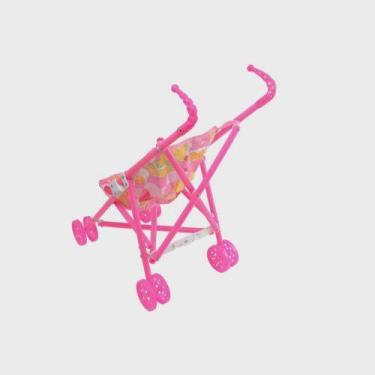 Imagem de Carrinho De Boneca Dobrável Para Menina Brinquedo Infantil. - toys