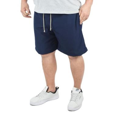 Imagem de Short Bermuda Tactel Elastano Extra Grande Plus size Liso - Genérico, 