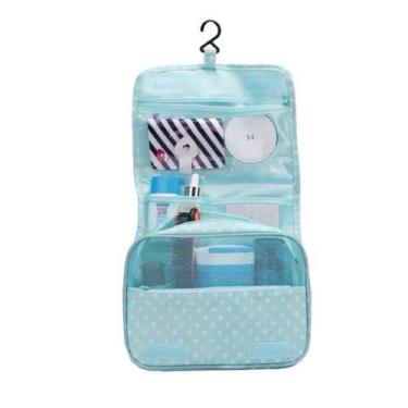 Imagem de Necessaire Com Gancho Cabide Divisória Multiuso Viagem Estampada SM144