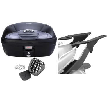 Imagem de Baú Moto 45L Monolock Givi E-450Nt + Suporte Bagageiro Scam Lander 2019...