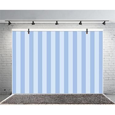 Imagem de Leyiyi 2,1 x 1,5 m Fundo de fotografia listrado Happy Birthday Party Vertical Horizontal Stripes Icecream Boy Blog Make Up Vlogger Summer Ocean Water Baby Shower Photo Retrato Vinil Studio Prop