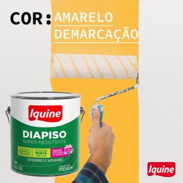 Imagem de Tinta Acrílica Iquine Dia Piso 3,6l Cores , Amarelo