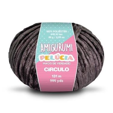 Imagem de Fio Amigurumi Pelúcia 131 metros - Círculo, 8990, Preto