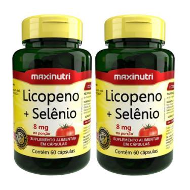 Imagem de Kit 2 Licopeno + Selênio Anti OX 500mg 60 Capsulas Maxinutri