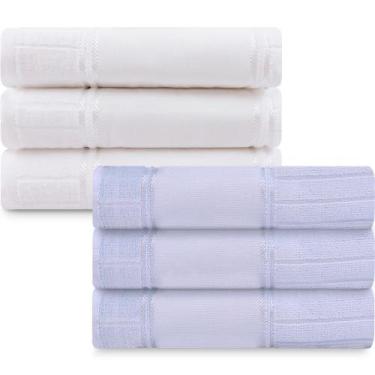 Imagem de Jogo de Toalha 6 Peças Banho Aveludado Para Bordar Artesanalle Dohler 