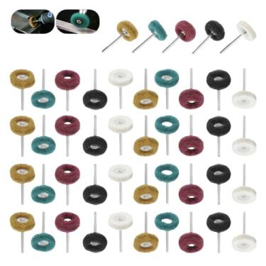 Imagem de 58Pcs Lã Feltro Moagem Lixamento Abrasivo Polimento Roda 1/8In Haste Polimento Mini Escova para Broca Rotativa Acessórios de Ferramenta, 1 Conjunto, 1
