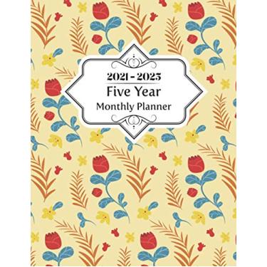 Imagem de 2021-2025 Five Year Monthly Planer: Weekly and Monthly Goal Planner 2021-2025 with Holidays Inspirational Gift for Women, Teacher and New Year