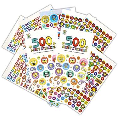 Imagem de VKPI Mais de 1000 peças de adesivos de recompensas para estudantes, professores e crianças, incentivo ao treinamento de penico para material de sala de aula escolar, adesivo motivacional de animais