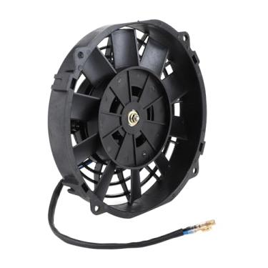 Imagem de Ventilador Elétrico Universal 8in, 10 Lâminas, 12v, 80w, 2250 Rpm, Radiador, Resfriamento Automático, Ar Condicionado, Alta Eficiência, Resfriamento da Baía do Motor