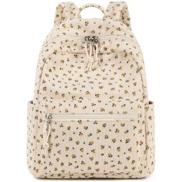 Imagem de Mochila BTOOP Mini Corduroy para meninas, adolescentes e mulheres, bege