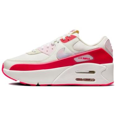 Imagem de Nike Tênis feminino Air Max 90 LV8 (HF5073-133, Sail/Sirene Red/Pearl Pink/Multicolorido), Sail/Sirene Red/Pearl Pink/Multicolor, 39