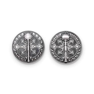 Imagem de Norse Foundry Class Coins Cleric Metal Tokens Set - 10 Class Miniature 25mm in Size, for TTRPGs. Perfect for RPG Enthusiasts, Spanning Board Games, Playing Cards, dice, and TCGs