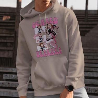 Imagem de Moletom Canguru Unissex Anime Boku No Hero Ochaco Uraraka - Abstract G