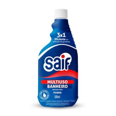 Imagem de Limpador Multiuso Banheiro Refil Saif 500Ml, Limpa Banheiro Sem Cloro 
