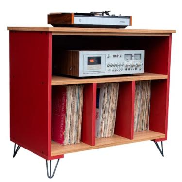 Imagem de Rack Para Vinil LPs e Toca Discos FV-1000 MDF 18mm - Enviamos Montado