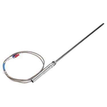 Imagem de Termopar Tipo K, Rosca M8 Termopar Tipo K 200 Mm / 7,9 pol. Fio do Sensor de Temperatura Sonda 0-400 ℃ para Medição de Temperatura, Sensores de Temperatura (aço inoxidável)