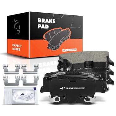 Imagem de A-Premium Conjunto de pastilhas de freio a disco de cerâmica traseiras compatível com modelos selecionados Chrysler e Dodge - 300 2005-2020, Avenger 2014, Challenger 2009-2020, Charger 2006-2020, Magnum 2005-2008, 4 peças