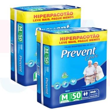 Imagem de Fralda Geriátrica/adulto Prevent Care M - 2 Pacotes C/100un