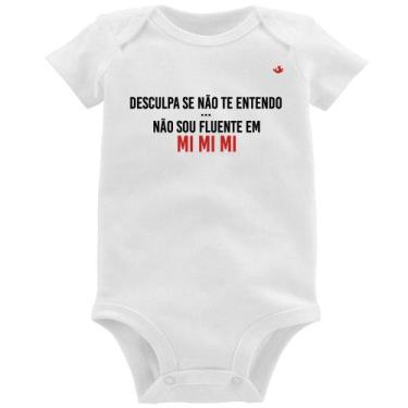 Imagem de Body Bebê Não sou fluente em Mimimi - Foca na Moda, Branco, M