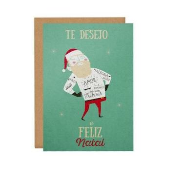 Imagem de Cartão Te Desejo Um Feliz Natal - O MUNDO E DOS BONS