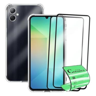 Imagem de Kit Capa Anti Impacto e 2 Película De Cerâmica 9D Para Samsung Galaxy A06