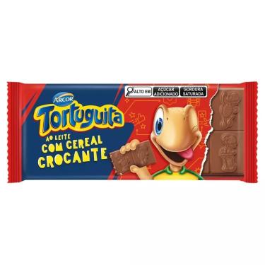 Imagem de Barra de Chocolate ao Leite com Cereal Crocante Tortuguita 80g - Arcor