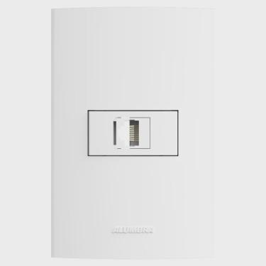 Imagem de Conjunto Tomada p/ Rede de Computadores RJ45 5e Inova Pro Alumbra