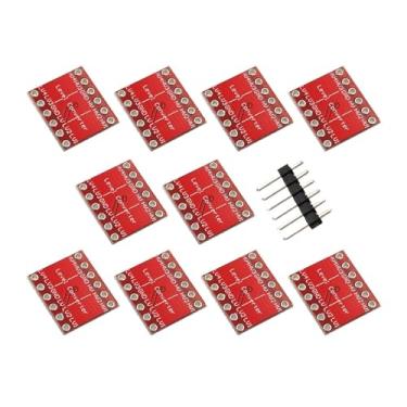 Imagem de Esquirla 10x 4 canais conversores de nível, peças, compacto fácil de usar o shifter de módulo bidirecional robusto e robusto profissional