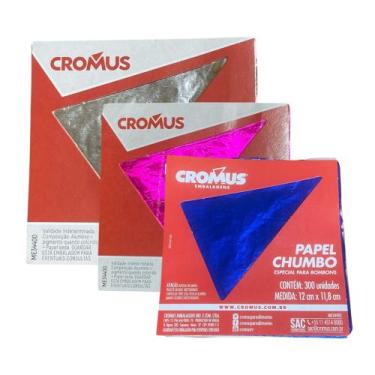 Imagem de Embalagem Papel Chumbo P/ Trufa Bombom 12x11,8cm c/ 300 un - Genérica
