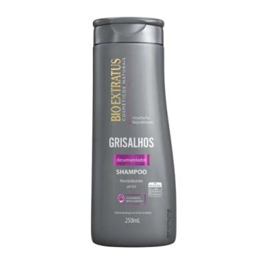 Imagem de Shampoo Roxo Matizador Desamarelador para Cabelos Grisalhos Bio Extrat