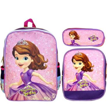 Imagem de Mochila Escolar Feminina Juvenil Princesinha Sofia Reforçada - TOYS 2U