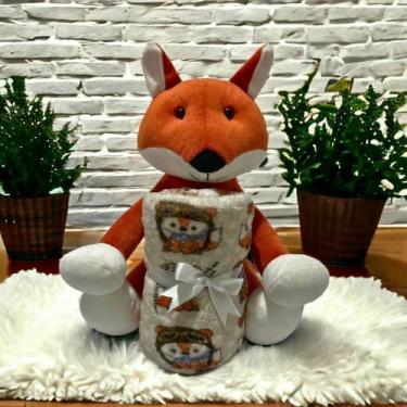 Imagem de Kit Bichinho De Pelucia Com Mantinha Para Bebe Menino - Miguel Baby, R