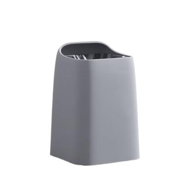 Imagem de Lixeira para Área Externa Novo estilo de sala de estar de luxo de alta qualidade, quarto, cozinha, lata de lixo de banheiro para casa e escritório Lixeira para Área Externa(Gray,Pequeno)