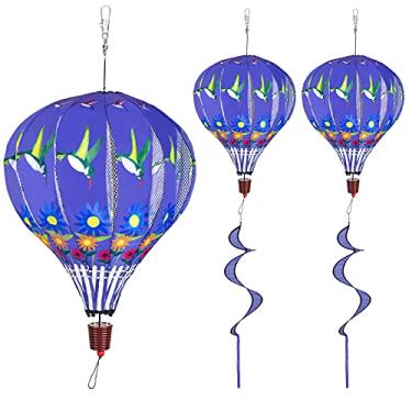 Imagem de FENELY Balão De Ar Quente Gigante Beija-Flor, Cata-Ventos De Jardim, Grandes Cata-Ventos, Brinquedos De Moinho De Vento Para Crianças, Decoração De Quintal, Decorações De Gramado, Moinhos De Vento P