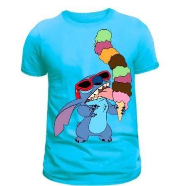 Imagem de Camisetas Masculina Feminina Personalizadas Personagens Lilo e Stitch 