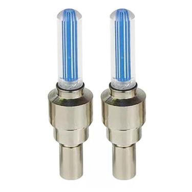 Imagem de 2 Bicos Pinos Led Azul Bike Carro Moto Roda Bicicleta Hoje - Home Good