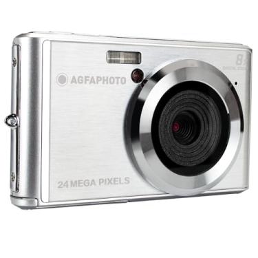 Imagem de Câmera digital compacta AGFA Photo Realishot DC5500, 24 MP, tela LCD de 2,4 polegadas, zoom digital 8X, vídeo HD 720p, cartão de memória SD externo, bateria de lítio - Prata