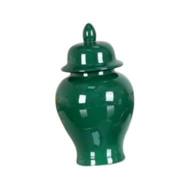 Imagem de Ｂｅｓｇａ Tanque de armazenamento de vaso de cerâmica de porcelana gengibre porcelana com decoração tradicional com tampa de chá de chá de jarra de tampa para