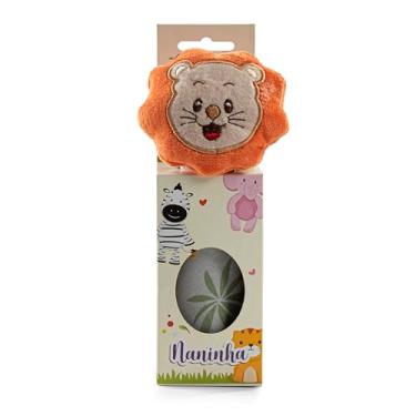 Imagem de Naninha De Bichinhos Para Bebe em Vários Modelos (Leão Laranja)