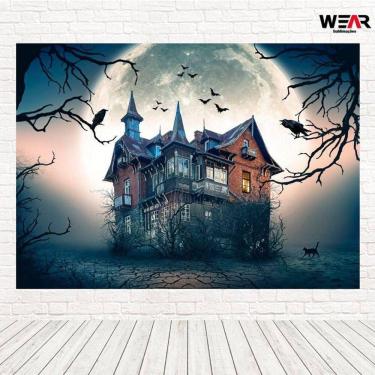 Imagem de Painel Retangular 3D Sublimado Halloween 2,0X1,5 Frt-1796
