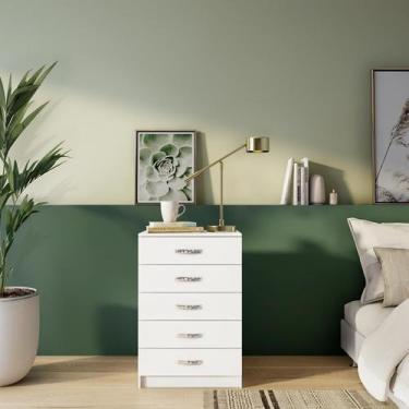 Imagem de Cômoda Ártemis 5 Gavetas Evidência Branco - Mobly