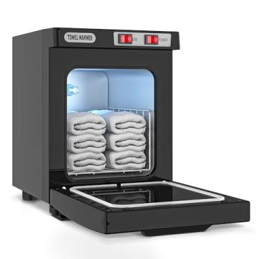 Imagem de StateRiver Armário aquecedor de toalhas, aquecedor de toalhas de banho quente de 5 L, uso para spa facial, beleza de cabelo, equipamento de salão e casa - preto