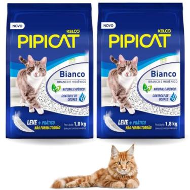 Imagem de Combo Com 2 Bianco Pipicat Sanitária Areia Grossa Granulado Natural Co