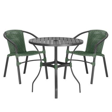 Imagem de 02 Cadeiras Floripa e Mesa Roma Trama 