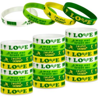 Imagem de FSHANEE 24 Peças Pulseiras De Tênis Borracha, Lembrancinhas Esportivas, Suprimentos Motivacionais Aniversário, Silicone, Enchimentos Para Sacolas Presentes Chá Bebê, Coisas Boas