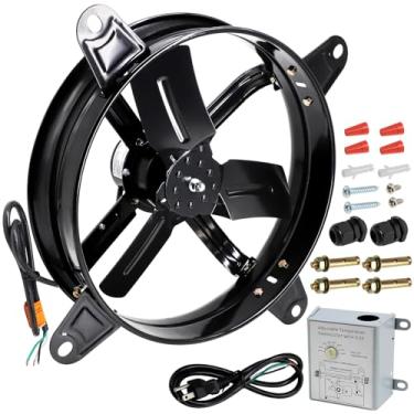 Imagem de Hiorucet Ventilador De Parede 14" Com Termostato Temperatura Ajustável, 60 Hz, 115 V, 1510 R/Min, W, Motor Cobre Puro, Alta Velocidade E Baixo Ruído