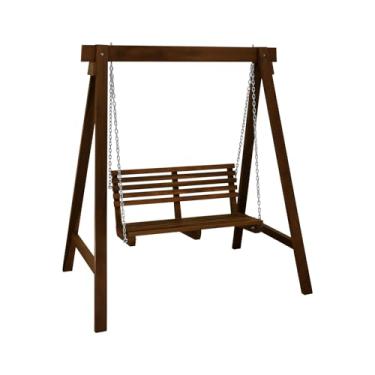 Imagem de Balanço 2 Lugares Caribe Madeira Imbuia Maciça Stain Imbuia