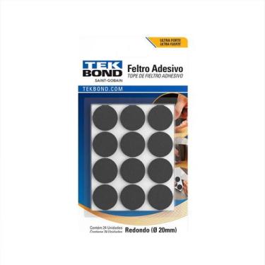 Imagem de Protetor Feltro Adesivo Redondo Tamanhos Variados Pé Móveis Cadeiras S