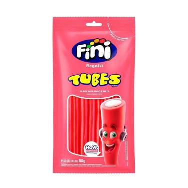 Imagem de Tubes Fini Tubinhos Morango 80g